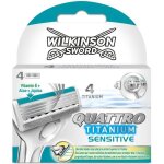 Wilkinson lames quattro titanium sensitive + par 4 Wilkinson lames quattro titanium sensitive + par 4
