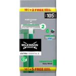 Wilkinson sword extra essential 2 sensitive rasoirs jetables pour hommes x 10 + 5