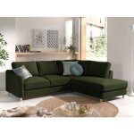 Will - canap dangle droit - convertible - 5 places - en tissu - vert