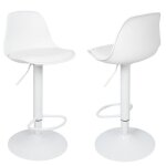 Willonin® lot de 2 tabouret de bar avec dossier 28cm chaise de cuisine avec siège cuir pu hauteur réglable ... Willonin® lot de 2 tabouret de bar avec dossier 28cm chaise de cuisine avec siège cuir pu hauteur réglable ...