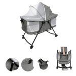 Willonin� berceau b�b� pliable lit de cododo portable pour voyage transport support mobible aves roulettes ...