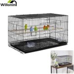 Willonin® cage délevage spacieuse pour oiseaux volière métal pour canaris perroquets 75. 5 x 45 x 45 ... Willonin® cage délevage spacieuse pour oiseaux volière métal pour canaris perroquets 75. 5 x 45 x 45 ...