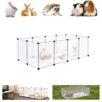 Willonin enclos modulable pour petits animaux parc en plastique avec fond pour lapin hamster hrisson ...