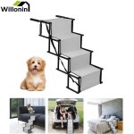 Willonin� escalier pliant de chiens rampe � 4 marches pont portable dans voitures hauteur 56 - 76 cm ...