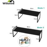 Willonin� �tag�re de rangement sous evier r�tractable �tag�re extensible lon. 36 - 60cm pour placard ...
