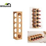 Willonin� meuble de range bouteilles support en bambou jusqu� 5 bouteilles etag�re � vin pour cuisine ...