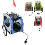 Willonin remorque de vlo pour chiens pliable remorque pour animaux de compagnie 2 portes avec zip bleu ...