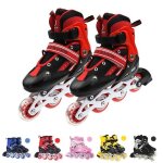 Roller en ligne avec roulettes clignotantes - willonin - taille rglable garon fille