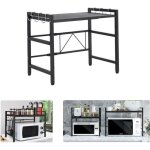 Willonin� support de four � micro - ondes extensible l 40 - 64cm etagere de rangement avec crochets pour ...