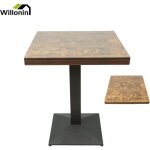 Willonin® table de bar en mdf avec pied table carrée hauteur 75cm 60 x 60cm brun pour salle à manger ... Willonin® table de bar en mdf avec pied table carrée hauteur 75cm 60 x 60cm brun pour salle à manger ...