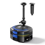 Wiltec cuf - 4800 pompe de fontaine bassin et filtre avec unit� uv 11 w - 310 x 350 x 579 mm - d�bit ...