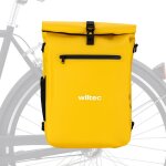 Wiltec sacoche sac  dos tanche pour porte - bagages jaune ? capacit d
