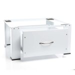 Wiltec support pour machine � laver ? 635 x 545 x 320 mm ? en acier ? charge max. 150 kg ? avec tiroir ...