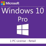 Logiciel - microsoft - windows 10 professionnel - licence  vie - cl authentique - 32 / 64 bits