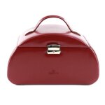 Windrose bo�te � bijoux rouge pour femme - merino jewelry box round 2 85922
