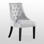 Chaise de salle � manger individuelle en velours avec dossier rabattable ? style design pieds en bois ...