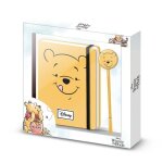 Winnie lourson face coffret cadeau avec journal et stylo � bille fashion one size jaune