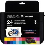 Marqueurs promarker winsor & newton - pochette assortimentt �tudiant de 24