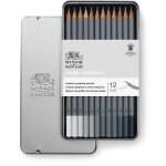 Winsor & newton studio collection - boîte métal de 12 crayons graphite Winsor & newton studio collection - boîte métal de 12 crayons graphite
