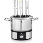 Wmf 415130011 - lono - appareil � fondue pour 8 personnes avec caquelon et 8 fourchettes en inox