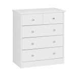 Wohnling chest blanc 60 x 70 x 35 cm bahut bahut avec 5 tiroirs nouveaux