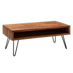 Wohnling table basse bois massif 100x40x50 cm salon table canap� table table