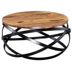 Wohnling table basse manur table de salon table basse en bois massif table de salon