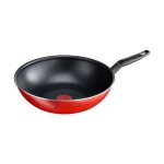 Wok - tefal - essential chef de france b3131912 - 28 cm - anti - adhsif - facile  utiliser