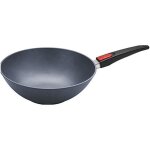 Wok en fonte daluminium manche amovible 30 cm
