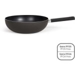 Wok - livoo - mep156n - 32 cm - antiadhsif sans pfoa ni pfos - manche silicone - tous feux dont induction ...