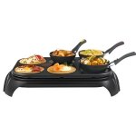 Wok party tefal - gourmet - 6 mini wok et crpire - 1000w - vert