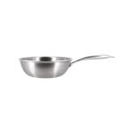 Wok triply 24cm en acier inoxydable fabrique en france