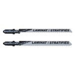 Wolfcraft 3 lames pour scie sauteuse assortiment bosch queue en t sp�ciales stratifi�
