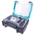 Coffret bois pour meuleuses dangles - wolfcraft - 2 rpes cylindrique et sphrique diam 315 mm disque ...