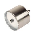 Trpan diamant pour carrelage - wolfcraft - diamtre 83 mm - profondeur de coupe 45 mm avec foret de ...