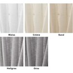 Woltu 1 pi�ce rideau voilage d�coration pour fen�tre suspension � pattes 140x175 cm blanc vh5858ws