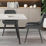 Woltu lot de 2 chaises de salle à manger en velours chaises scandinaves pour salon cuisine chambre gris ... Woltu lot de 2 chaises de salle à manger en velours chaises scandinaves pour salon cuisine chambre gris ...