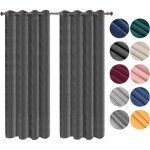 Woltu lot de 2 rideaux draperies thermique à oeillets 140x225cm rideau opaque occultant en velours gris ... Woltu lot de 2 rideaux draperies thermique à oeillets 140x225cm rideau opaque occultant en velours gris ...