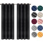 Woltu lot de 2 rideaux draperies thermique à oeillets 140x270cm rideau opaque occultant en velours noir ... Woltu lot de 2 rideaux draperies thermique à oeillets 140x270cm rideau opaque occultant en velours noir ...