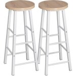 Woltu lot de 2 tabourets de bar - bistrot tabouret de cuisine chaise de salle  manger structure en mtal ...