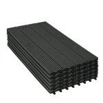 Woltu lot de 6 dalle de sol rev�tement carrelage 1 m� 30x60 cm anthracite