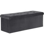 Woltu banc coffre de rangement pliant bote de rangement sige en velours tabouret bas 110x37. 5x38cm ...