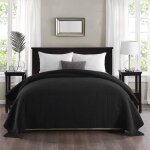 Woltu couverture de lit rembourr et matelass couvre - lit noir 170x210 cm