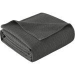 Woltu couvre lit en 100% coton jeté de canapé dessus de lit couverture gaufrée légère 150x200cm gris ... Woltu couvre lit en 100% coton jeté de canapé dessus de lit couverture gaufrée légère 150x200cm gris ...