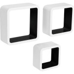 Woltu tagre murale en mdf pour salon - bibliothaue etagre pour rangement de cd - dvd - livres tagre ...