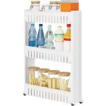 Woltu etag�re de niche chariot de stockage - cuisine desserte de cuisine etag�re de rangement � roulettes3 ...