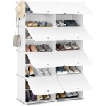 Woltu meuble chaussure rangement chaussure avec 8 compartiments boîte empilable en plastique blanc w0itt2005 ... Woltu meuble chaussure rangement chaussure avec 8 compartiments boîte empilable en plastique blanc w0itt2005 ...
