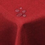 Woltu nappe de table aspect lind�coration de table imperm�able110 x 140 cmrouge