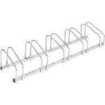 Woltu râtelier vélo pour 5 vélos range vélo au sol ou mural en métal à suspension argenté 130. 5x32x27cm ... Woltu râtelier vélo pour 5 vélos range vélo au sol ou mural en métal à suspension argenté 130. 5x32x27cm ...