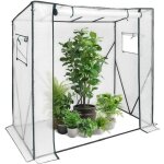 Woltu serre de jardin impermable bche pe demi - translucide 130g - m2 200x77x146 - 169cm
